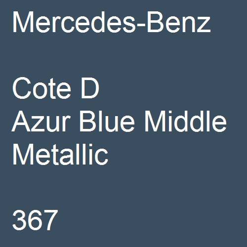 Mercedes-Benz, Cote D Azur Blue Middle Metallic, 367.